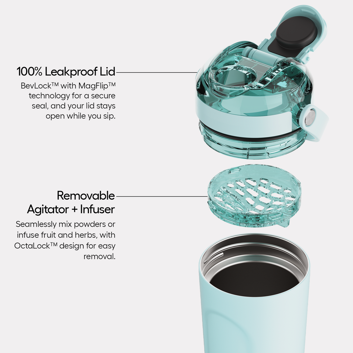 Multishaker 25oz glacier - US 2504