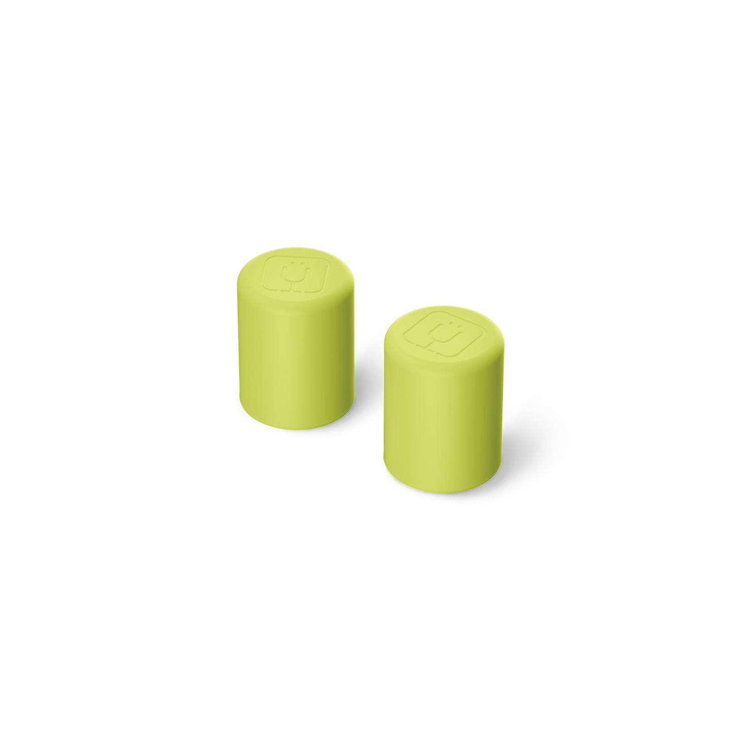 Magnetic straw cover lemon lime - US 9174