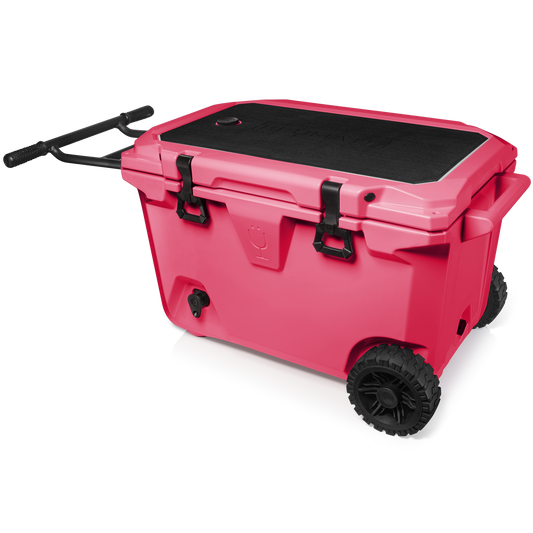 Brutank 55 quart rolling cooler neon pink - US 9072