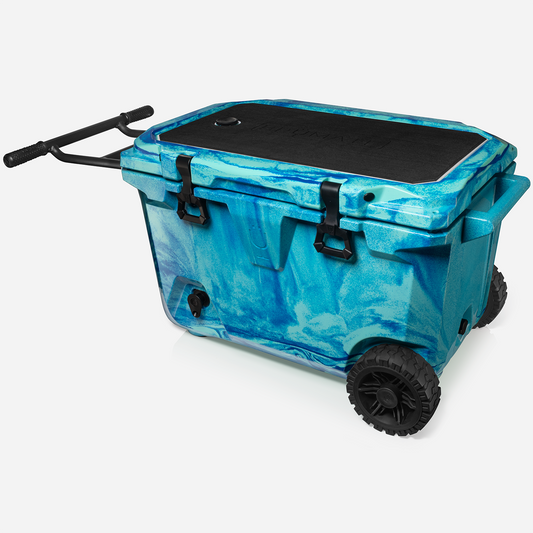 Brutank 55 quart rolling cooler ocean swirl - US 0049