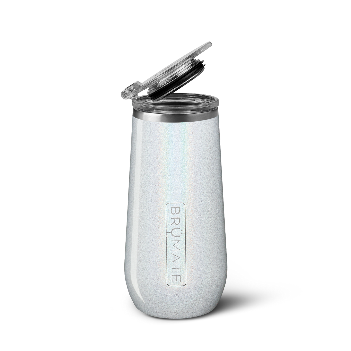 Brumate champagne flute glitter white - US 2992