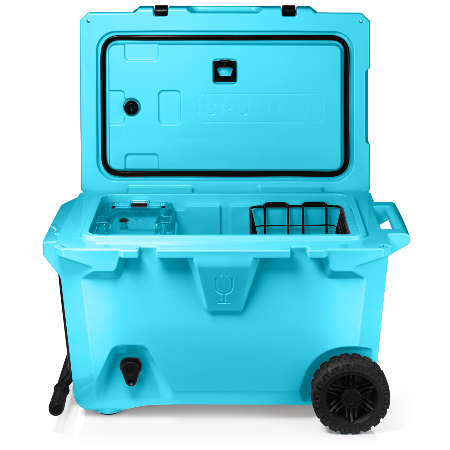 Brutank 55 quart rolling cooler electric blue - US 5683