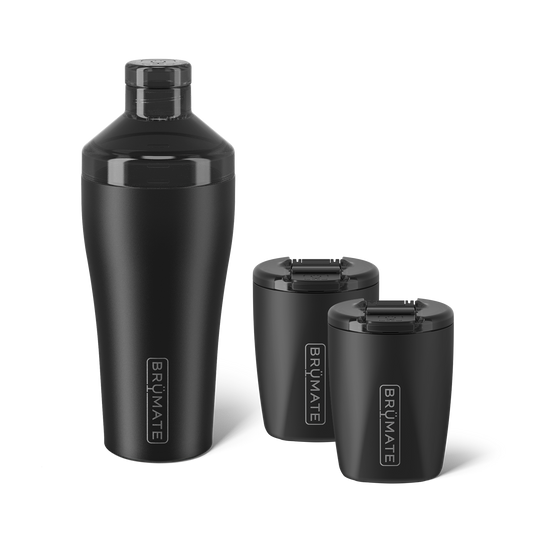 Cocktail shaker rocks bundle matte black 22 12oz - US 4521