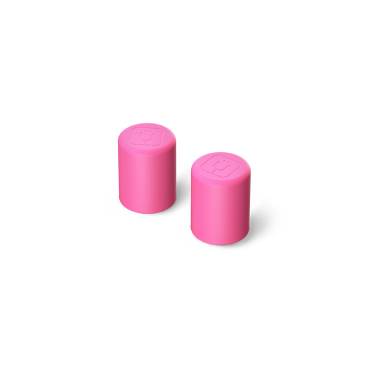 Magnetic straw cover neon pink - US 5549
