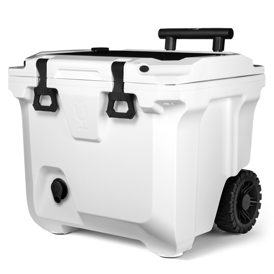 Brutank 35 quart rolling cooler ice white - US 9125