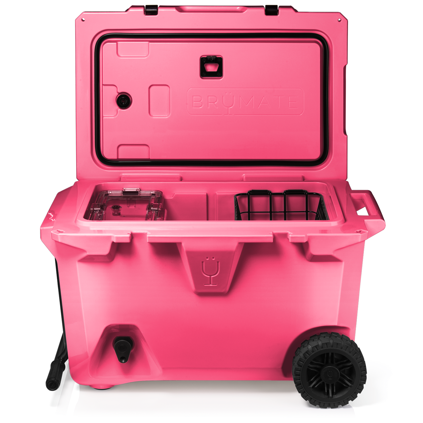 Brutank 55 quart rolling cooler neon pink - US 9072