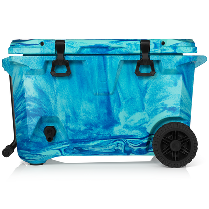 Brutank 55 quart rolling cooler ocean swirl - US 0049