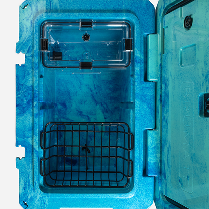Brutank 55 quart rolling cooler ocean swirl - US 0049