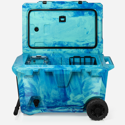 Brutank 55 quart rolling cooler ocean swirl - US 0049