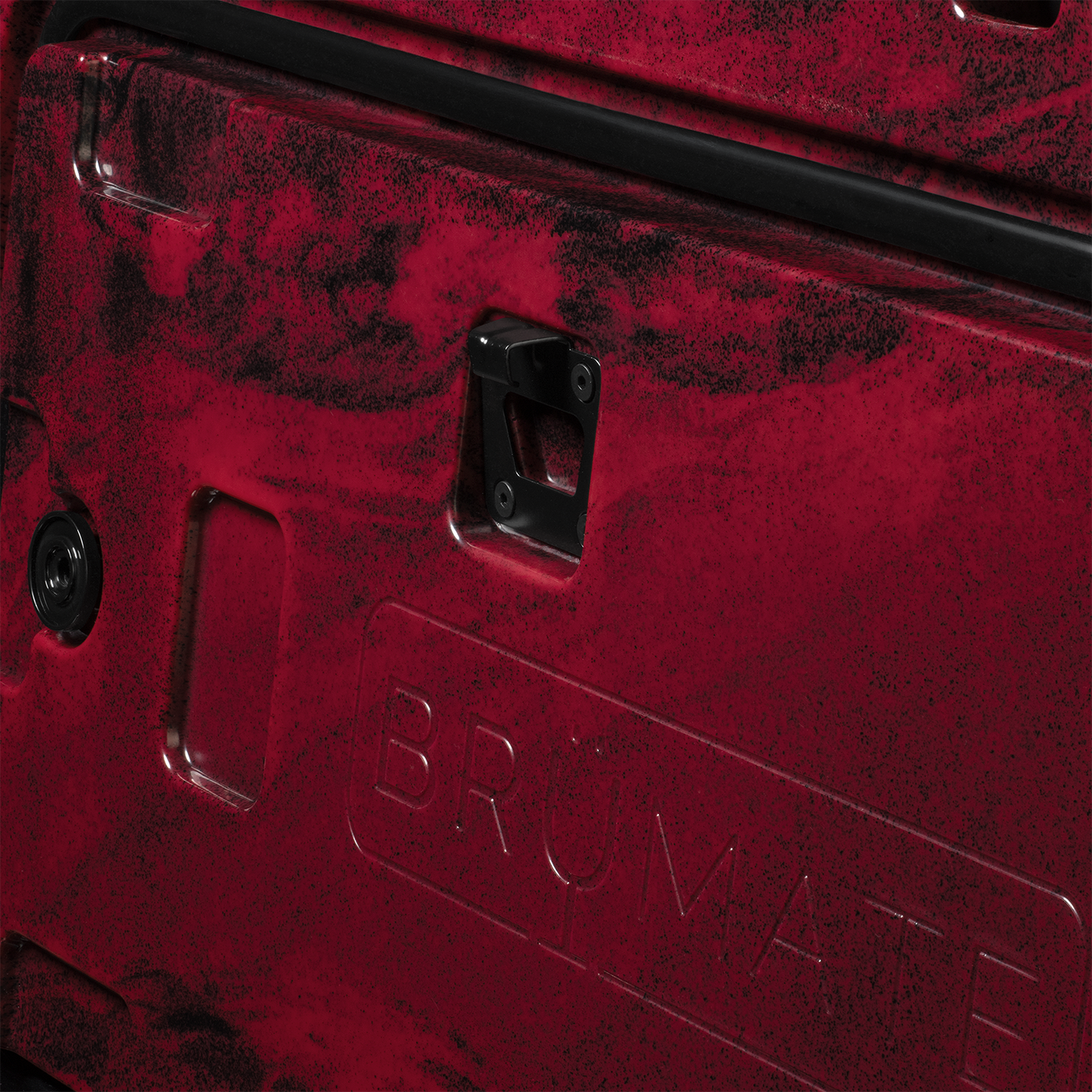 Brutank 55 quart rolling cooler red black swirl - US 2116
