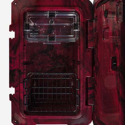 Brutank 55 quart rolling cooler red black swirl - US 2116