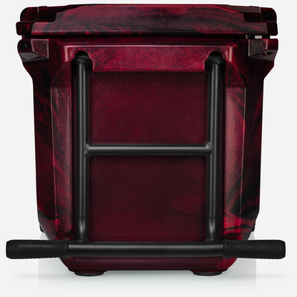 Brutank 55 quart rolling cooler red black swirl - US 2116