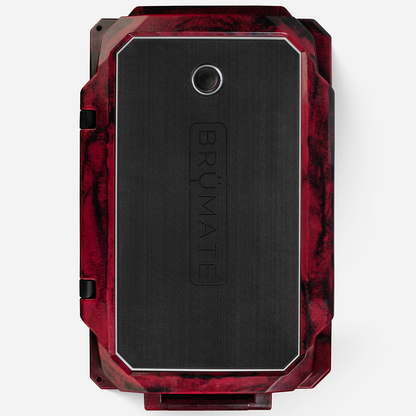 Brutank 55 quart rolling cooler red black swirl - US 2116