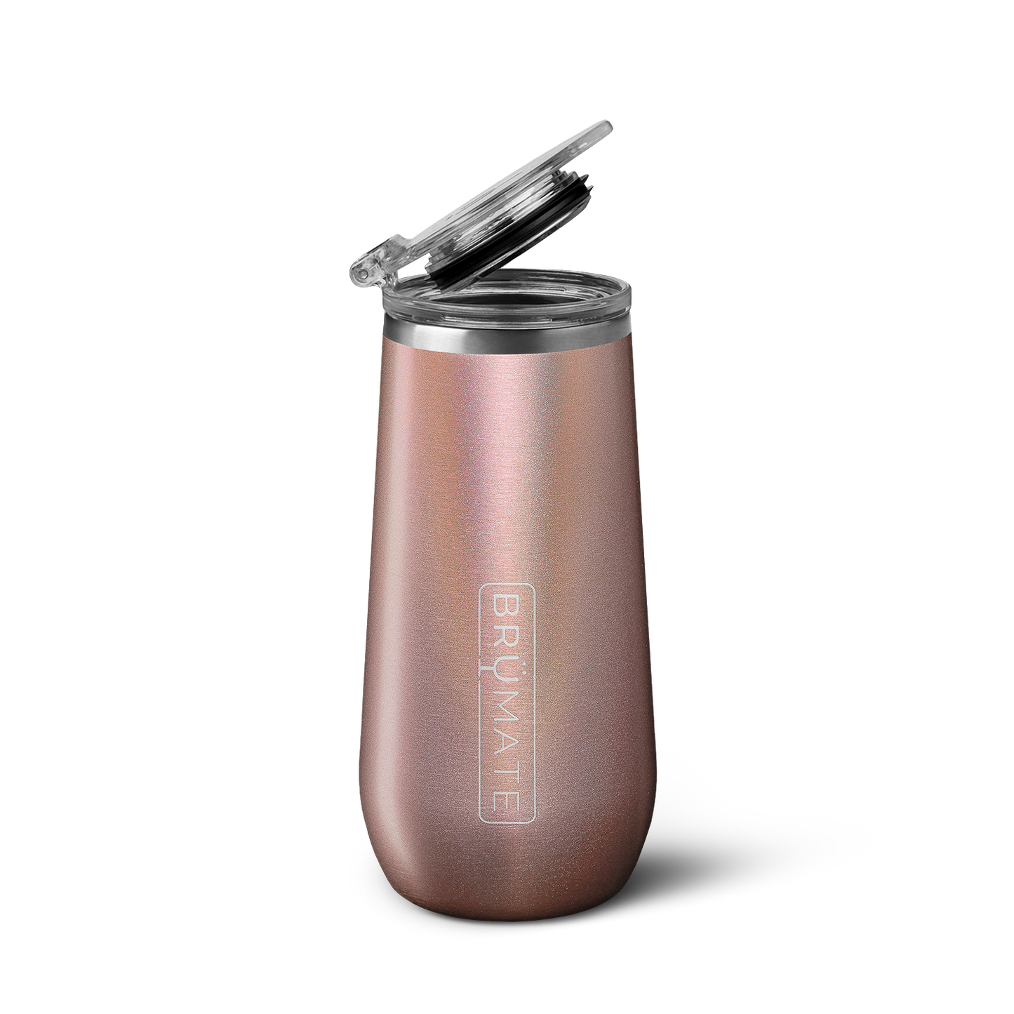 Brumate champagne flute glitter rose gold - US 7335